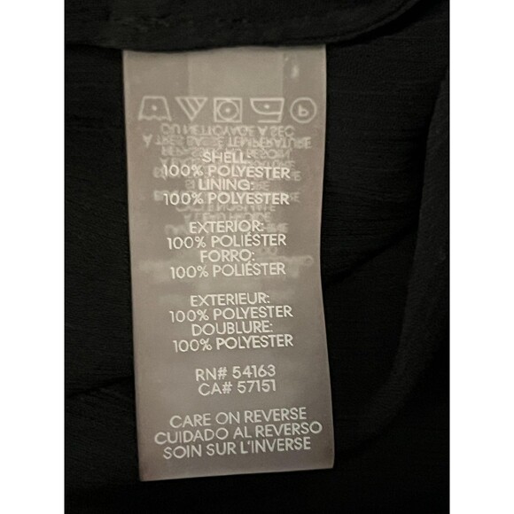 Tommy Hilfiger Blouse Womens Small Black Sheer Ruffle Sleeveless Top Chiffon - Picture 6 of 7